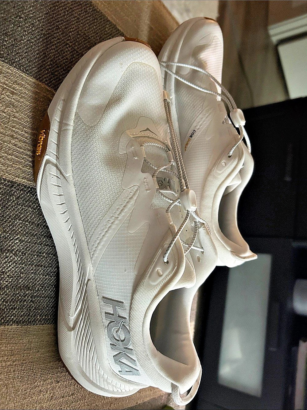 HOKA Transport White Athletic Shoes US 8.5 B